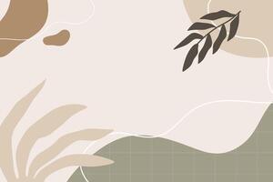 Boho shape abstract element background vector