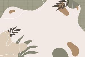 Boho shape abstract element background vector