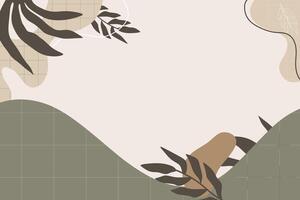 Boho shape abstract element background vector