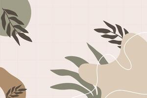 Boho shape abstract element background vector