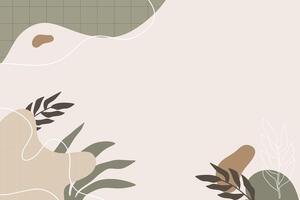Boho shape abstract element background vector