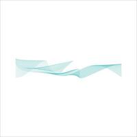 Abstract wave line shape element vector
