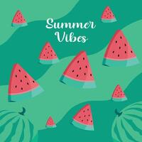 Summer vibes background vector