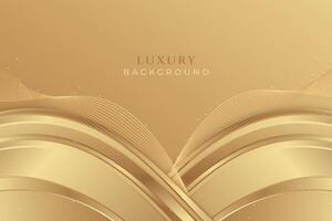 Luxury abstract golden background. Elegant gradient luxury golden backdrop with glitter vector