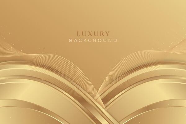 Luxury abstract golden background. Elegant gradient luxury golden backdrop with glitter