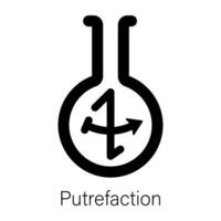 A handy solid icon of putrefaction alchemy vector
