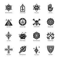 Ready to use glyph icon of wizard stick vector