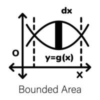 Check this outline icon of bounded area vector