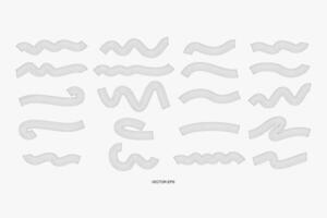 abstract design elements set, including a black, white oval shape, bacteria, virus and germ vector