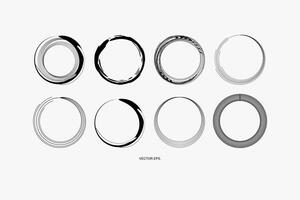 abstract design elements set, including a black, white oval shape, bacteria, virus and germ vector