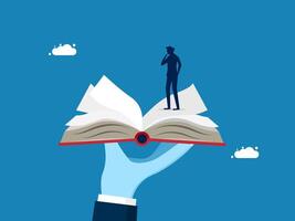 Procedures or rules for new employees. Guide for businessmen and new employees vector
