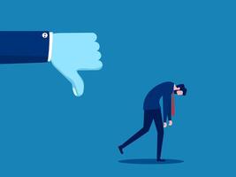 Rejected. Businessmen who are not recognized vector
