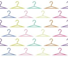 Simple hanger pattern. Seamless color pattern. vector