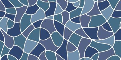 Rounded plump mosaic stone tile floor pattern vector