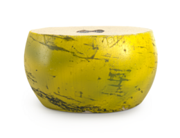 fresh green coconut with dark spots and a hole in the top for drinking coconut water png