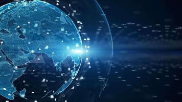 Digital data network connections and global communication. 5g high-speed connection data analysis. Technology data binary code network conveying connectivity background concept. video
