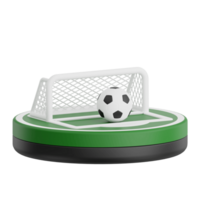 3D render soccer field icon illustration. Isolated on transparent background3D render soccer field icon illustration. Isolated on transparent background png