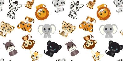 seamless pattern with animals vector