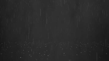 Falling heavy rain with mist overlay motion graphic animation background. change blending mode into screen video