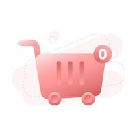 Empty Cart UI Illustration vector