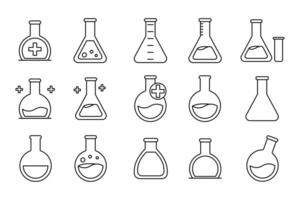 Lab values and concentrations icon vector
