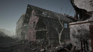abandonado construção no meio aberto campo video