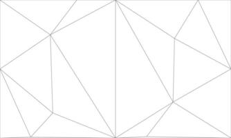 Abstract polygon geometric structure line on white background. Mosaic pattern concept vector