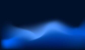 Abstract fluid cloud illustration. Modern blue color gradient with motion composition background vector
