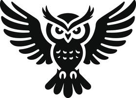 Bird black illustration vector