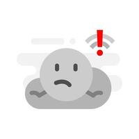 offline, no internet connection concept illustration flat design. simple modern graphic element for empty state ui, infographic, icon vector