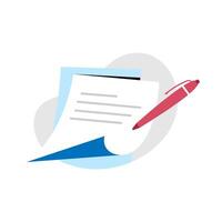 add note page, write something concept illustration flat design. simple modern graphic element for empty state ui, infographic, icon vector