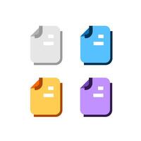 data, document, file concept illustration flat design icon vector