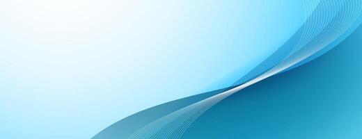 blue and white abstract wave background with wavy lines vector