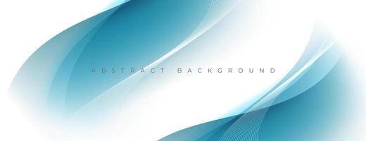 blue and white abstract wave background vector