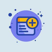 Add text flat illustration. Articles signs illustration. vector