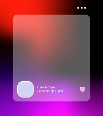 Social media frame isolated template. Colorful social media interface.