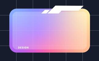 Modern pop up window illustration. Futuristic pop up interface. vector