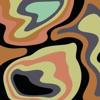 Psychedelic groovy background. Colorful abstract background. vector