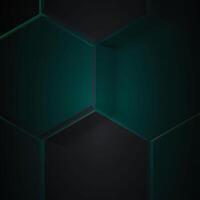 Geometric hexagon pattern on background. vector