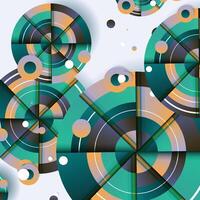 Geometric circle background. Abstract circle. vector