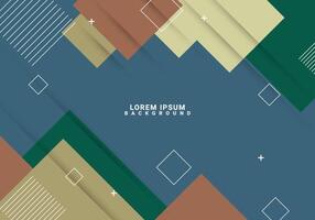Geometric rectangle background with elements. vector