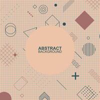 Geometric memphis background. Minimal abstract background. vector