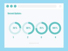 Infographic design template. Ideal to display information, ranking and statistics with orginal and modern style. vector