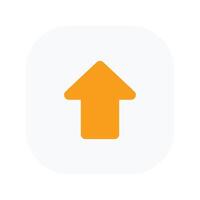 Upload UI flat icon design on a white background vector