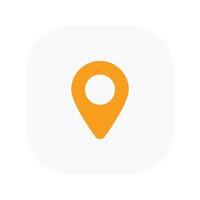 Location mark UI flat icon design vector