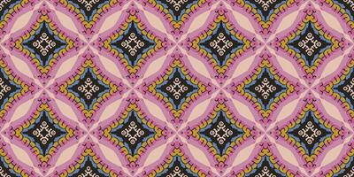 Seamless batik pattern,Seamless tribal batik pattern,and Seamless colorful pattern resemble ethnic boho, Aztec,and ikat styles.designed for use in wallpaper,fabric,curtain,carpet,Batik Embroidery vector