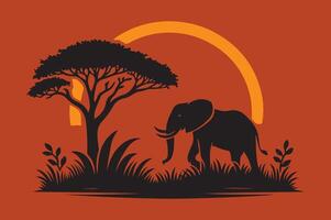 elephant art illustration vector