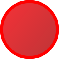 Red circle button stop png