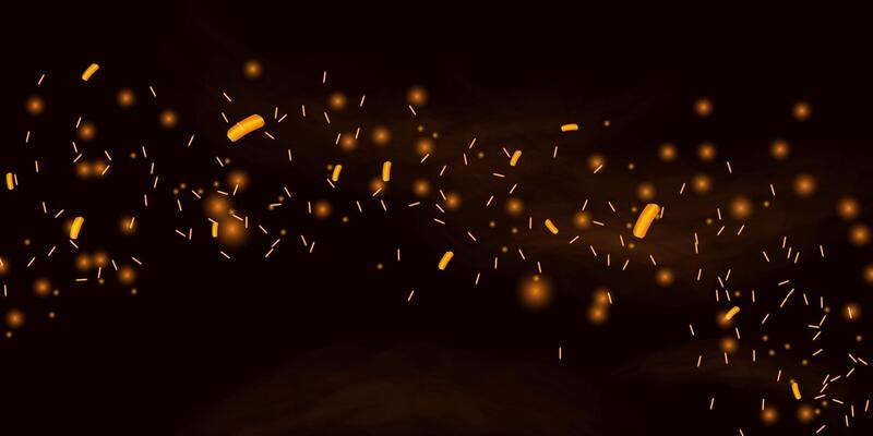 Fire smoke flame effect overlay sparks background