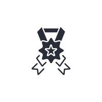medal icon. .Editable stroke.linear style sign for use web design,logo.Symbol illustration. vector